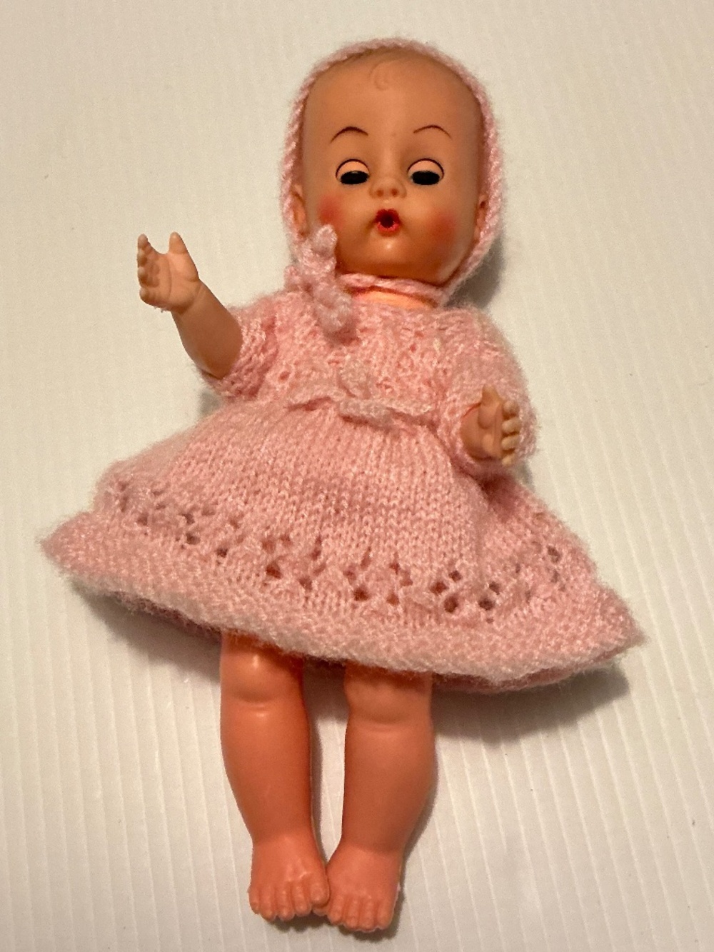 Vintage 1950’s Baby Doll with Custom Hand Made Clothing 8 inches